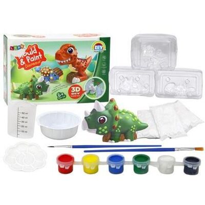 Lean Toys Gipsabgüsse von 3D-Dinosauriern mit DIY-Farben Lean Toys Gipsabgüsse von 3D-Dinosauriern mit DIY-Farben