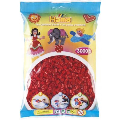 Toymax HAMA MIDI - KORALIKI 3000 SZT. ciemna czerwień Toymax HAMA MIDI - KORALIKI 3000 SZT. ciemna czerwień