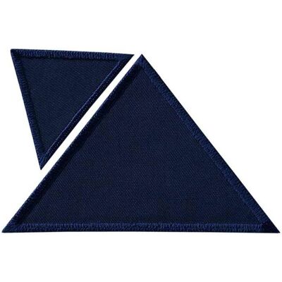 Mono Quick Dreiecke Stoff gross klein, Applikationen, Blau Mono Quick Dreiecke Stoff gross klein, Applikationen, Blau