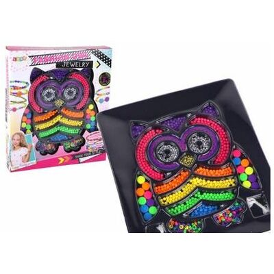 Lean Toys DIY Eulen-Schmuckherstellungsset 3000 Teile. Lean Toys DIY Eulen-Schmuckherstellungsset 3000 Teile.