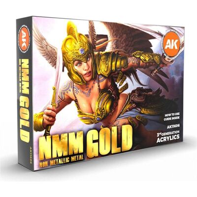 AK Interactive Ak Set de Peinture - Non Metallic Metal : Gold AK Interactive Ak Set de Peinture - Non Metallic Metal : Gold