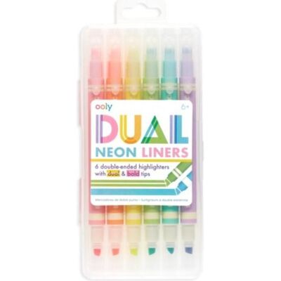 Ooly, Marker, Dual Liner Neonmarker in 6 Farben (6x) Ooly, Marker, Dual Liner Neonmarker in 6 Farben (6x)