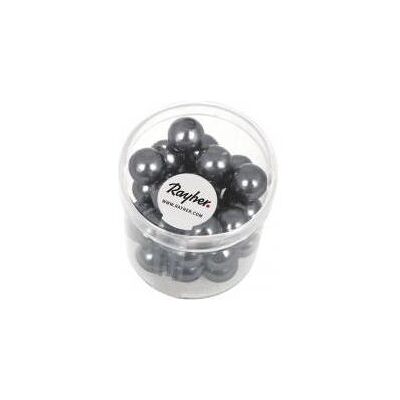 Rayher Renaissance Glaswachsperlen, 10mm ø, anthrazit Rayher Renaissance Glaswachsperlen, 10mm ø, anthrazit