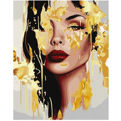Ideyka Malen nach Zahlen, 40x50 cm, metallic, überirdische Schönheit, 1 Stück, in ein Ideyka Malen nach Zahlen, 40x50 cm, metallic, überirdische Schönheit, 1 Stück, in ein