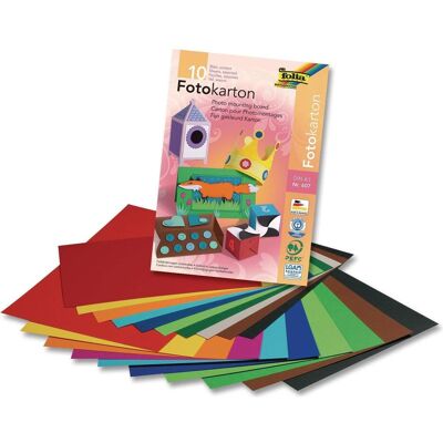 Folia, Bastelpapier, Fotokartonblock A3 (300 g/m², 10x) Folia, Bastelpapier, Fotokartonblock A3 (300 g/m², 10x)