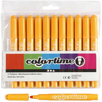 Creativ Company, Marker, Warm gele Jumbo Stiften, 12st. (12x) Creativ Company, Marker, Warm gele Jumbo Stiften, 12st. (12x)