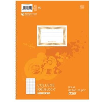 Ursus, Heft + Block, Collegeblock (A4, Kariert, Liniert, Harter Einband) Ursus, Heft + Block, Collegeblock (A4, Kariert, Liniert, Harter Einband)