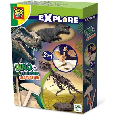 Ses Creative - Excavation - Dino and Skeleton 3 assorted - (S25090) Ses Creative - Excavation - Dino and Skeleton 3 assorted - (S25090)