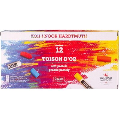 Koh-i-Noor, Malstifte, Pastell Toison D'or Buntstifte 12 Farben (12x) Koh-i-Noor, Malstifte, Pastell Toison D'or Buntstifte 12 Farben (12x)