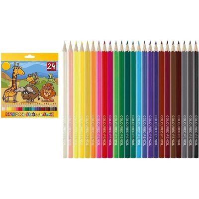 Titanum, Malstifte, Sechseckige Buntstifte, 24 Farben (24x) Titanum, Malstifte, Sechseckige Buntstifte, 24 Farben (24x)