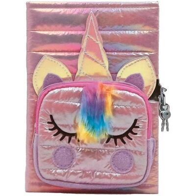 Stnux, Heft + Block, Einhorn-Tagebuch mit Tasche, rosa (A5, Liniert, Harter Einband) Stnux, Heft + Block, Einhorn-Tagebuch mit Tasche, rosa (A5, Liniert, Harter Einband)