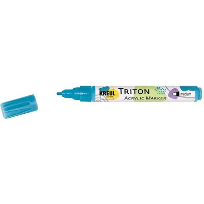 Kreul, Marker, 17746 - Triton Acrylic Marker medium, Türkisblau, Stichstärke 1 bis 3 mm, für Linien und Schri (1x) Kreul, Marker, 17746 - Triton Acrylic Marker medium, Türkisblau, Stichstärke 1 bis 3 mm, für Linien und Schri (1x)