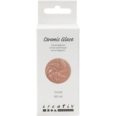 Creativ Company, Modelliermasse, Versiegelung 984 - 1101 °C, 60 ml, Coral Creativ Company, Modelliermasse, Versiegelung 984 - 1101 °C, 60 ml, Coral