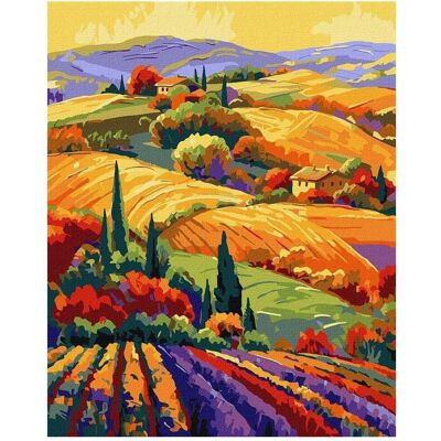 Ideyka Malen nach Zahlen - Bunte Landschaft 40x50cm Ideyka Malen nach Zahlen - Bunte Landschaft 40x50cm