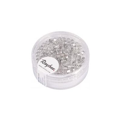 Rayher Glas Schliffperle, 3mm ø, silber, 100 Stück Rayher Glas Schliffperle, 3mm ø, silber, 100 Stück