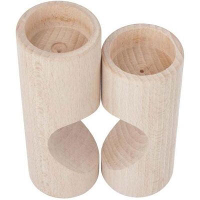 Playwood Teelichthalter Herz aus Holz, 2-teilig. Playwood Teelichthalter Herz aus Holz, 2-teilig.