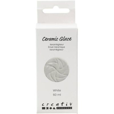 Creativ Company, Modelliermasse, Versiegelung 984 - 1101 °C, 60 ml, Weiss Creativ Company, Modelliermasse, Versiegelung 984 - 1101 °C, 60 ml, Weiss