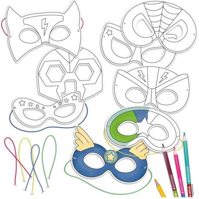 Papierdrachen Bastelset Papiermasken Superhelden Papierdrachen Bastelset Papiermasken Superhelden