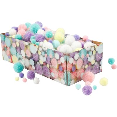 Creativ Company Pom-poms Pastelkleuren, 400gr. Creativ Company Pom-poms Pastelkleuren, 400gr.