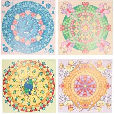 PlayMais Mosaikkarten Dekorieren Sie trendiges Mandala PlayMais Mosaikkarten Dekorieren Sie trendiges Mandala