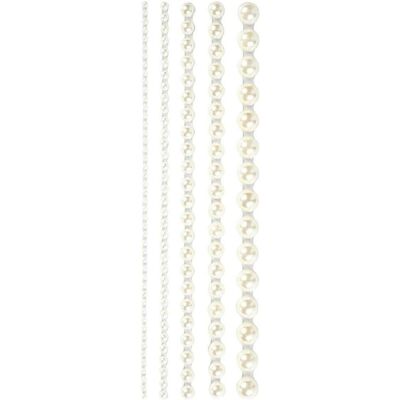 Creativ Company Halve Plakparels Wit 2-8mm, 140st. Creativ Company Halve Plakparels Wit 2-8mm, 140st.