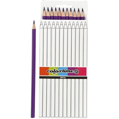 Creativ Company, Malstifte, Driehoekige Kleurpotloden - Paars, 12st. (12x) Creativ Company, Malstifte, Driehoekige Kleurpotloden - Paars, 12st. (12x)