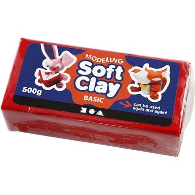 Creativ Company Zachte Klei - Rood, 500gr. Creativ Company Zachte Klei - Rood, 500gr.