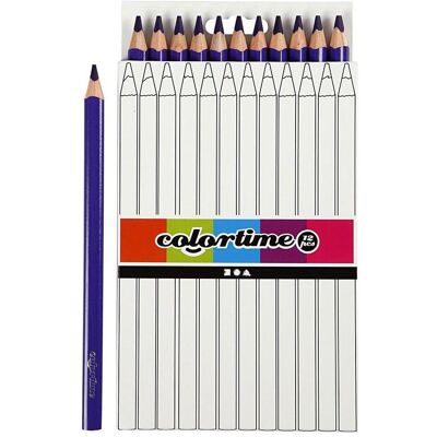 Creativ Company, Malstifte, Driehoekige Jumbo Kleurpotloden - Paars, 12st. (12x) Creativ Company, Malstifte, Driehoekige Jumbo Kleurpotloden - Paars, 12st. (12x)