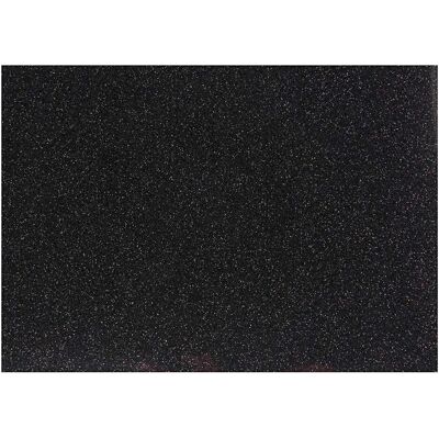 Creativ Company, Bastelpapier, Opstrijkfolie Glitter Zwart, A5 (1x) Creativ Company, Bastelpapier, Opstrijkfolie Glitter Zwart, A5 (1x)