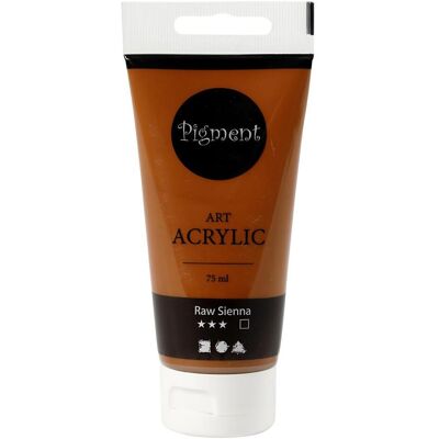 Creativ Company, Künstlerfarbe + Bastelfarbe, Pigment Art Acrylverf Raw Sienna Bruin, 75ml (75 ml) Creativ Company, Künstlerfarbe + Bastelfarbe, Pigment Art Acrylverf Raw Sienna Bruin, 75ml (75 ml)