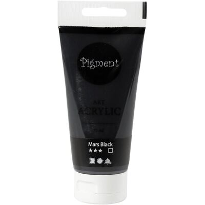 Creativ Company, Künstlerfarbe + Bastelfarbe, Pigment Art Acrylverf Mars Zwart, 75ml (75 ml) Creativ Company, Künstlerfarbe + Bastelfarbe, Pigment Art Acrylverf Mars Zwart, 75ml (75 ml)