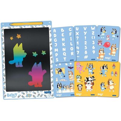 Lexibook - Bluey 11’’ multicolor learning drawing E-ink tablet with stencils (CRT10BY) Lexibook - Bluey 11’’ multicolor learning drawing E-ink tablet with stencils (CRT10BY)