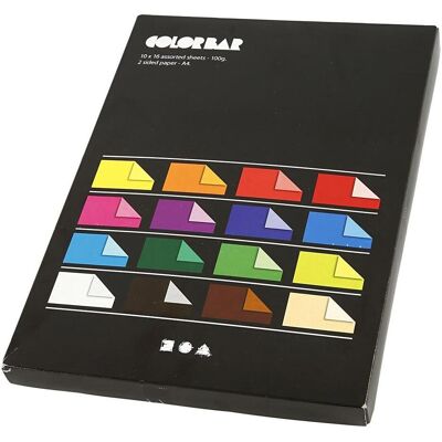 Creativ Company, Bastelpapier, Color Bar Papier Kleur, 160 Vellen (100 g/m²) Creativ Company, Bastelpapier, Color Bar Papier Kleur, 160 Vellen (100 g/m²)