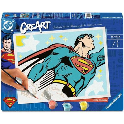 Ravensburger CreArt, Malen nach Zahlen Adults Trend DC Comics - Retro Superman Ravensburger CreArt, Malen nach Zahlen Adults Trend DC Comics - Retro Superman