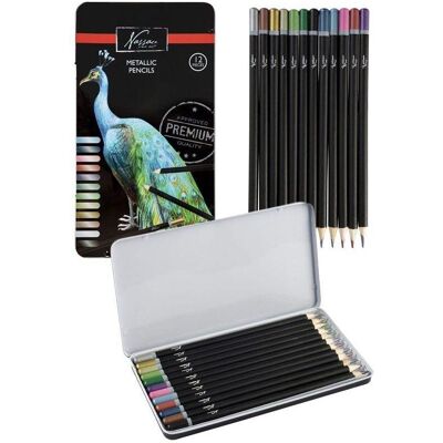 ART Sensations, Malstifte, Nassau Buntstifte Metallic (12x) ART Sensations, Malstifte, Nassau Buntstifte Metallic (12x)