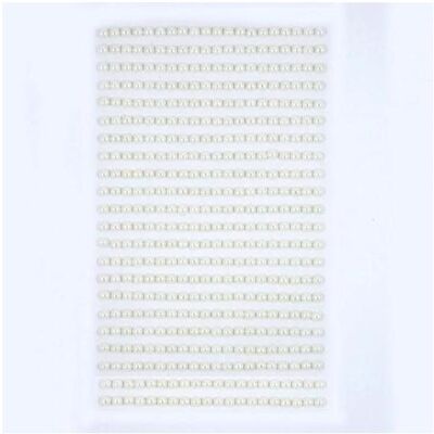 Dalprint Elfenbeinfarbene selbstklebende Perlen 4mm 440 Stk Dalprint Elfenbeinfarbene selbstklebende Perlen 4mm 440 Stk