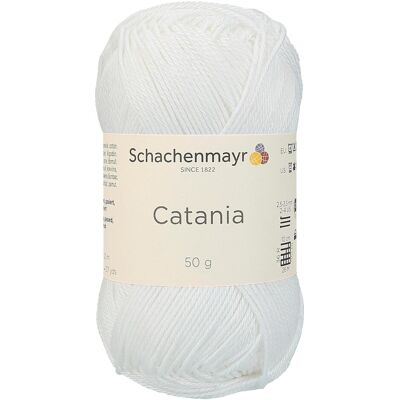 Schachenmayr Catania, Garn + Wolle, Weiss Schachenmayr Catania, Garn + Wolle, Weiss