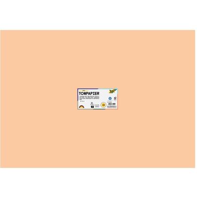 Folia, Bastelpapier, Tonpapier, (B)500 x (H)700 mm, 130 g/qm, aprikose (130 g/m², 10x) Folia, Bastelpapier, Tonpapier, (B)500 x (H)700 mm, 130 g/qm, aprikose (130 g/m², 10x)