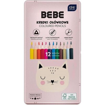Interdruk, Malstifte, Bleistiftstifte 12 Farben BB Girl (12x) Interdruk, Malstifte, Bleistiftstifte 12 Farben BB Girl (12x)