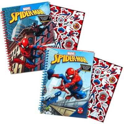 Heft + Block, Spiderman -Glitzer-Notizbuch (Blanko, Weicher Einband) Heft + Block, Spiderman -Glitzer-Notizbuch (Blanko, Weicher Einband)