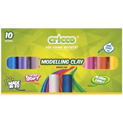 Cricco, Modelliermasse, Modelliermasse 10 CRICCO-Farben Cricco, Modelliermasse, Modelliermasse 10 CRICCO-Farben