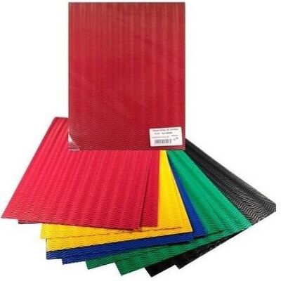 Bambino, Bastelpapier, 3D-farbige Wellpappe 25x35cm 10 Blatt (10x) Bambino, Bastelpapier, 3D-farbige Wellpappe 25x35cm 10 Blatt (10x)