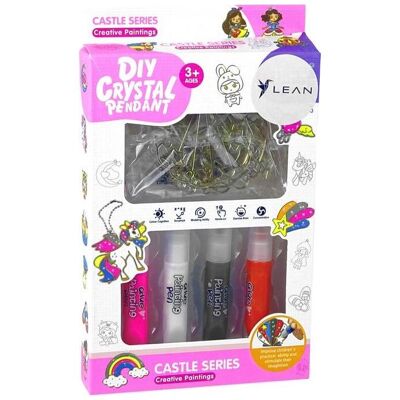 Lean Toys DIY Prinzessinnen-Buntglasanhänger 6 Stk Lean Toys DIY Prinzessinnen-Buntglasanhänger 6 Stk