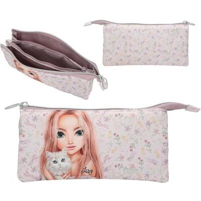 Depesche, Etui, TOPModel Fächerschlamper Blooming Kitty Katze flieder Depesche, Etui, TOPModel Fächerschlamper Blooming Kitty Katze flieder