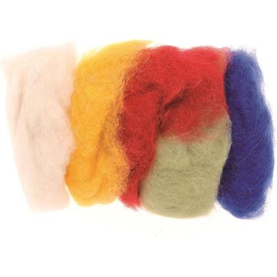 Glorex Schafwolle 5x10g mix, Garn + Wolle, Mehrfarbig Glorex Schafwolle 5x10g mix, Garn + Wolle, Mehrfarbig