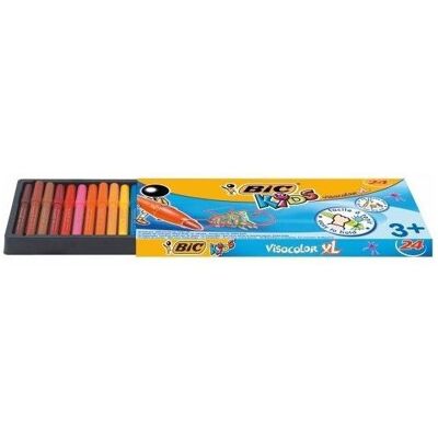 Bic, Malstifte, KIDS Fasermaler Visacolor XL, 24er Kartonetui (24x) Bic, Malstifte, KIDS Fasermaler Visacolor XL, 24er Kartonetui (24x)