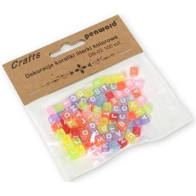 Polsirhurt Bunte Buchstabenperlen 6x6mm 100 Stk Polsirhurt Bunte Buchstabenperlen 6x6mm 100 Stk