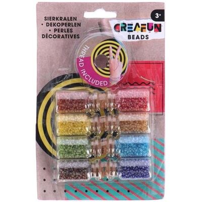 Creafun Perlen in Töpfen 8 Stück mit Draht Creafun Perlen in Töpfen 8 Stück mit Draht