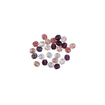 Rayher Glas Schliffperle, 6mm ø, antikrosé, 50 Stück Rayher Glas Schliffperle, 6mm ø, antikrosé, 50 Stück