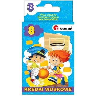 Titanum, Malstifte, Wachsmalstifte 8 Farben (8x) Titanum, Malstifte, Wachsmalstifte 8 Farben (8x)